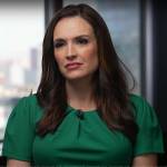 Nikki Battiste’s green short sleeve dress on CBS Mornings