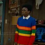 Noa’s colorblock polo and corduroy pants on Bunkd
