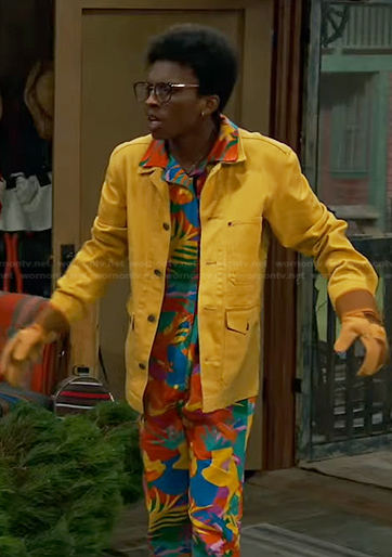 Noah’s tropical print jumpsuit on Bunkd