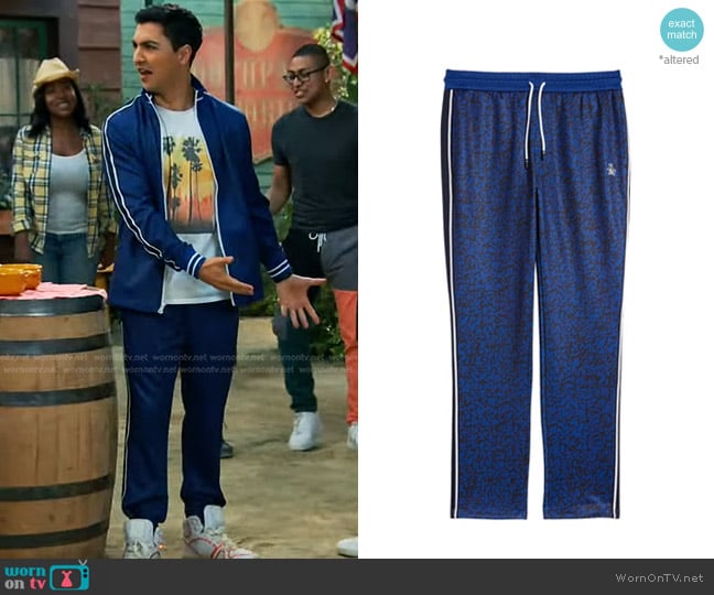 Original Penguin Printed Track Pant worn by Parker Preston (Trevor Tordjman) on Bunkd