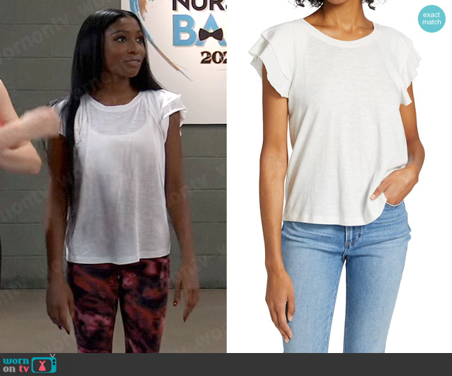 Paige Linnea T-shirt worn by Trina Robinson (Tabyana Ali) on General Hospital