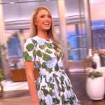 Paris Hilton’s blue floral print dress on The View