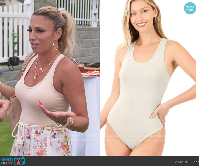 Pretty Chaos Carrie Bodysuit worn by  on The Real Housewives of New Jersey