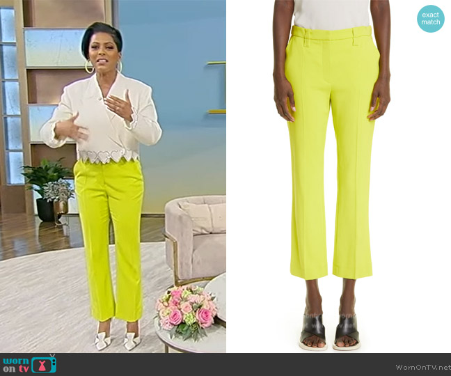 Proenza Schouler Crop Flare Trousers worn by Tamron Hall on Tamron Hall Show