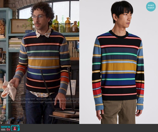 PS Paul Smith Merino Wool Sweater worn by Edward (Rick Glassman) on Not Dead Yet