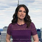 Maria’s purple lace dress on Today