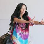 Rachel’s rainbow tie dye tee on The Real Housewives of New Jersey