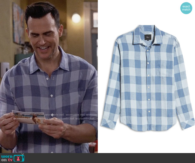 Rails Havana Shirt worn by Max (Cheyenne Jackson) on Call Me Kat