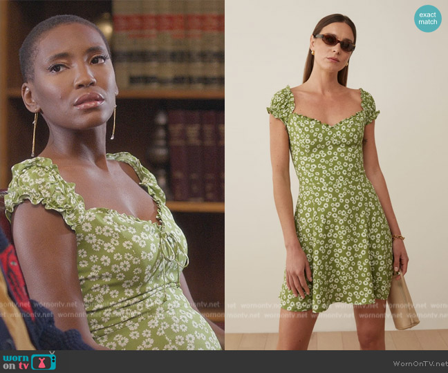 Reformation Pacey Dress worn by (Ashleigh Morghan) on Grand Crew