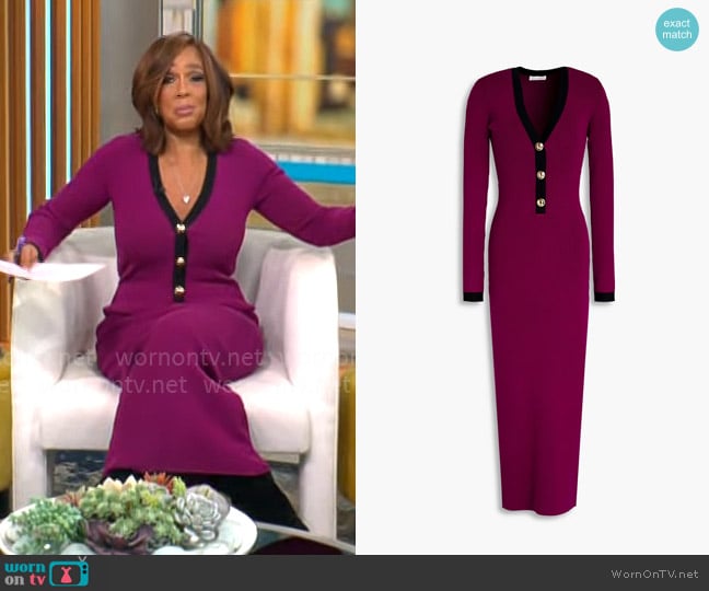 Ronny Kobo Mirella Dress worn by Gayle King on CBS Mornings