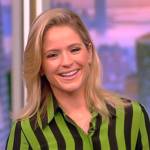 Sara’s green stripe shirt on The View