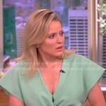 Sara’s green twisted front dress on The View