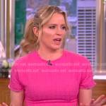 Sara’s pink tweed dress on The View