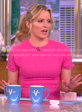 Sara’s pink tweed dress on The View