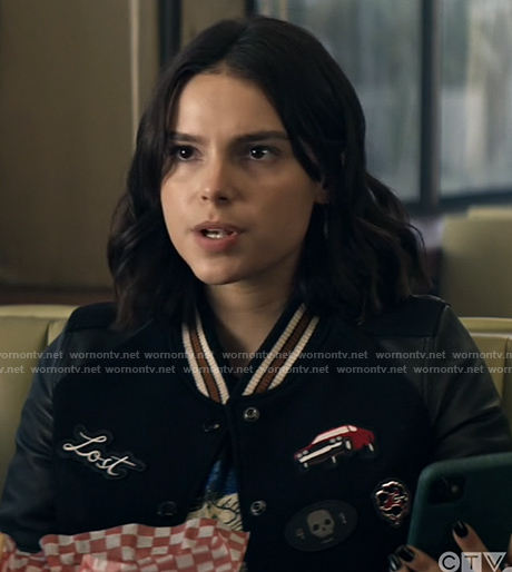 Sarah’s bomber jacket with Lost patch on Superman and Lois