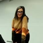 Savannah’s beige colorblock sweater on Today