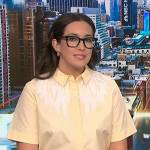 Savannah’s yellow embroidered shirt on NBC News Daily