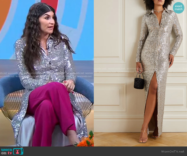 Semsem Sequined Tulle Gown worn by Haley Sacks on Good Morning America