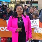 Sheinelle’s pink coat on Today