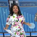 Sheinelle’s white floral shirtdress on Today