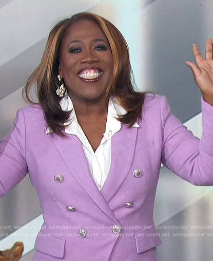 Sheryl’s lavender blazer on The Talk