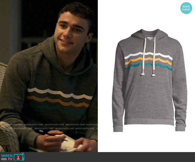 Sol Angeles Marigold Waves Hoodie worn by Jonathan Kent (Michael Bishop) on Superman and Lois