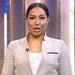 Stephanie’s contrast trim textured jacket on Good Morning America