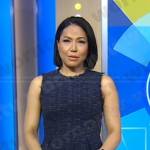 Stephanie’s navy tweed dress on Good Morning America