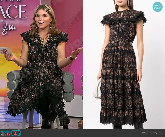 Ulla Johnson Jacqueline Paisley-Print Dress worn by Jenna Bush Hager on Today