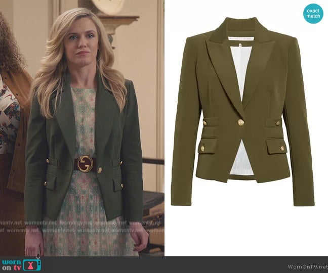 Veronica Beard Roya Crop Dickey Jacket worn by Sadie Ryan (Harriet Dyer) on American Auto