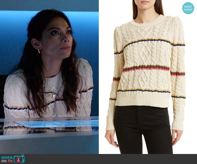 Veronica Beard Bruna Sweater worn by Helen Tasker (Ginger Gonzaga) on True Lies