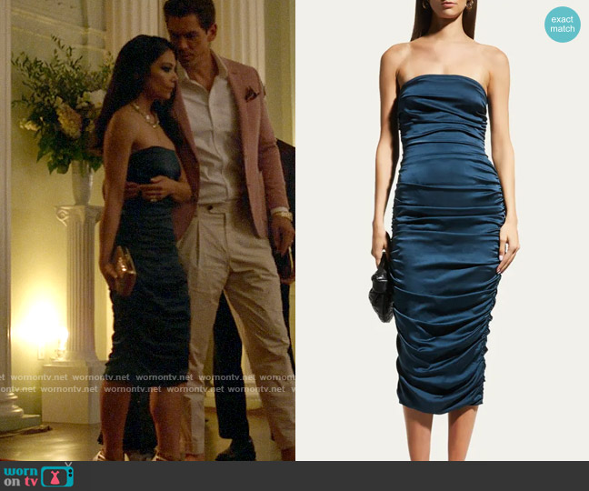 Veronica Beard Kupa Dress worn by Helen Tasker (Ginger Gonzaga) on True Lies