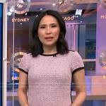 Vicky’s pink tweed mini dress on NBC News Daily