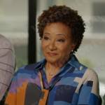 Wanda Sykes’s pixelated tie neck shirt on Good Morning America