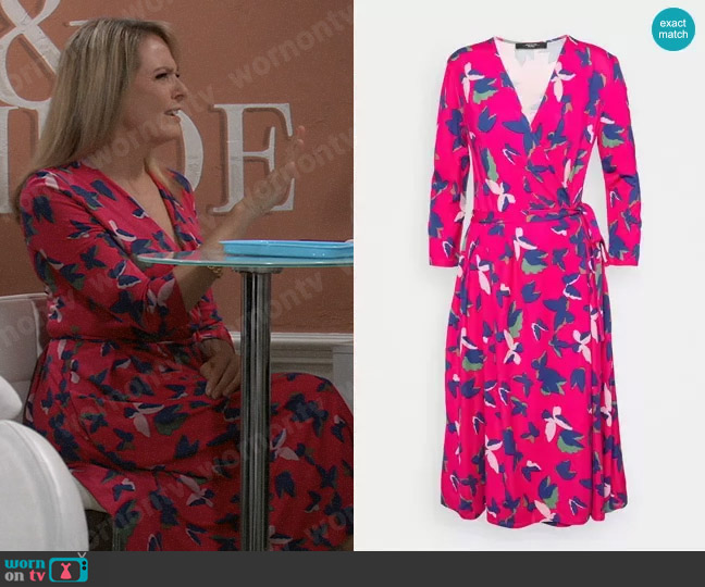 Weekend Max Mara Mogador Floral Printed Midi Dress worn by Gladys Corbin (Bonnie Burroughs) on General Hospital