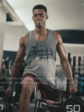 Will’s burgundy basketball shorts on Bel-Air