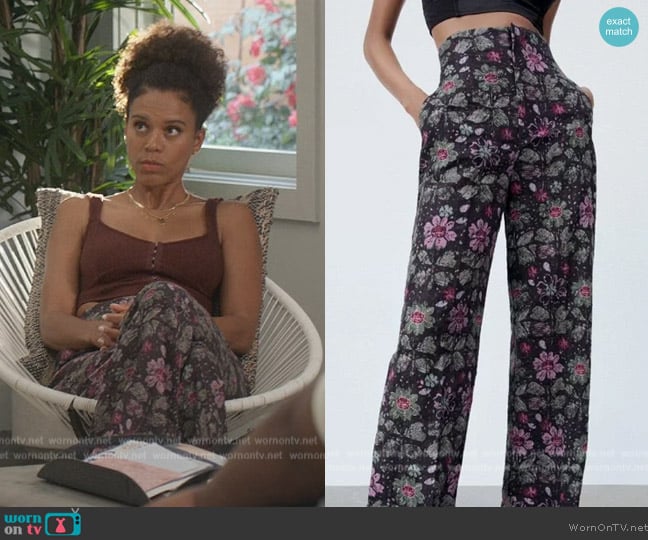 Zara Floral Pants