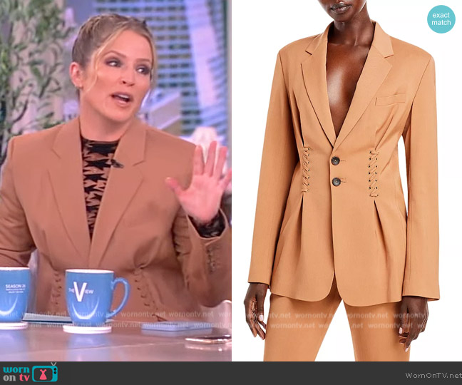 A.L.C. Maverick Jacket worn by Sara Haines on The View