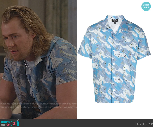 APC Lloyd cotton short-sleeved T-shirt worn by JJ Parker (Hunter Clowdus) on All American