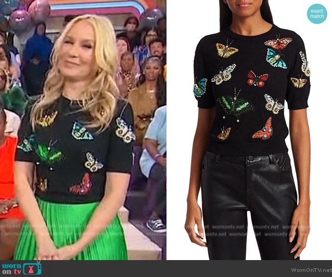 Alice + Olivia Ciara Sweater worn by Chassie Post on Sherri