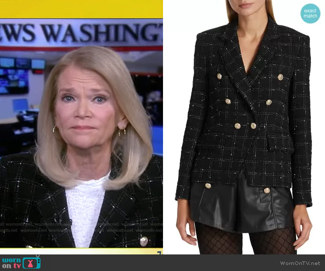 Generation Love Eliza Tweed Blazer worn by Martha Raddatz on Good Morning America