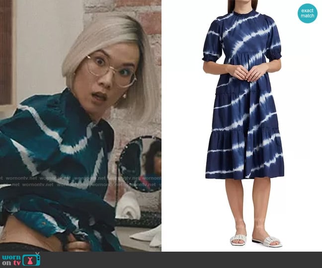 Generation Love Christie Tie-Dye Cotton Dress worn by Amy Lau (Ali Wong) on Beef
