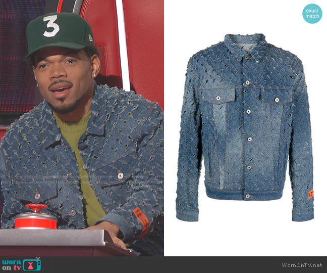 WornOnTV: Chance the Rapper’s cutout detail denim jacket on The Voice ...