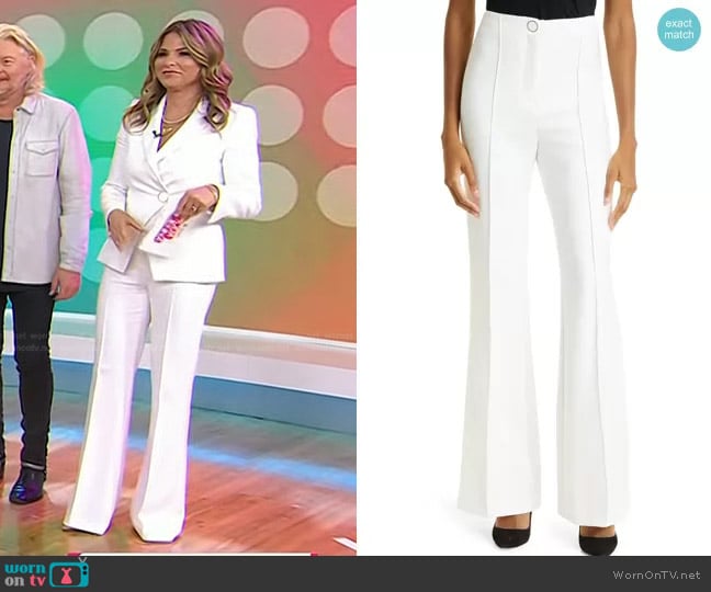 Veronica Beard Judy Flare Hem Pants worn by Jenna Bush Hager on Today