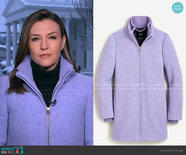 J. Crew Lodge Coat worn by Mary Bruce on Good Morning America