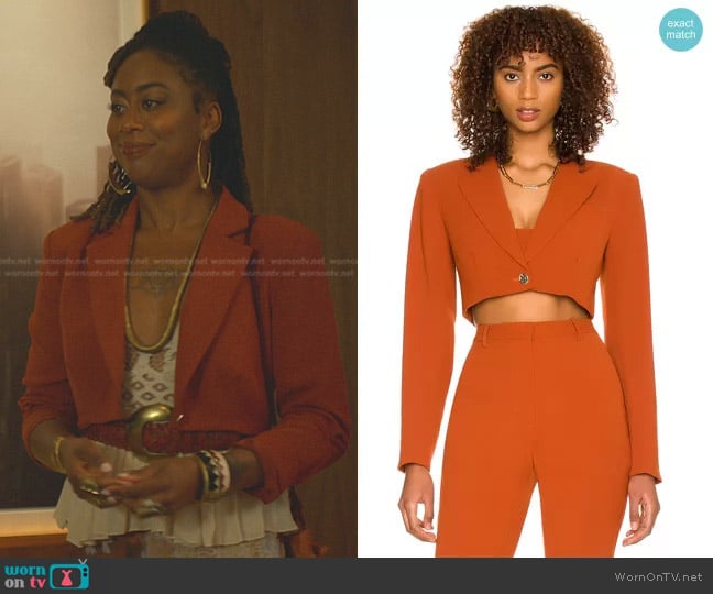 NBD Bennett Jacket worn by Malika Williams (Zuri Adele) on Good Trouble