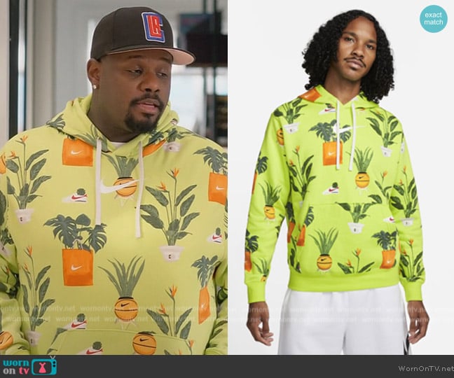 Nike Sportswear Club Pullover Hoodie worn by Sherm Jones (Carl Tart) on Grand Crew