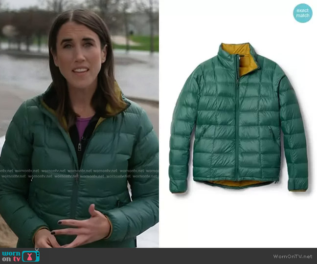 Rei Co-op 650 Down Jacket 2.0 worn by Maggie Vespa on NBC News Daily