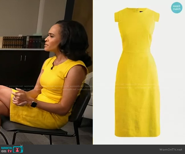 J. Crew Resume dress worn by Linsey Davis on Good Morning America