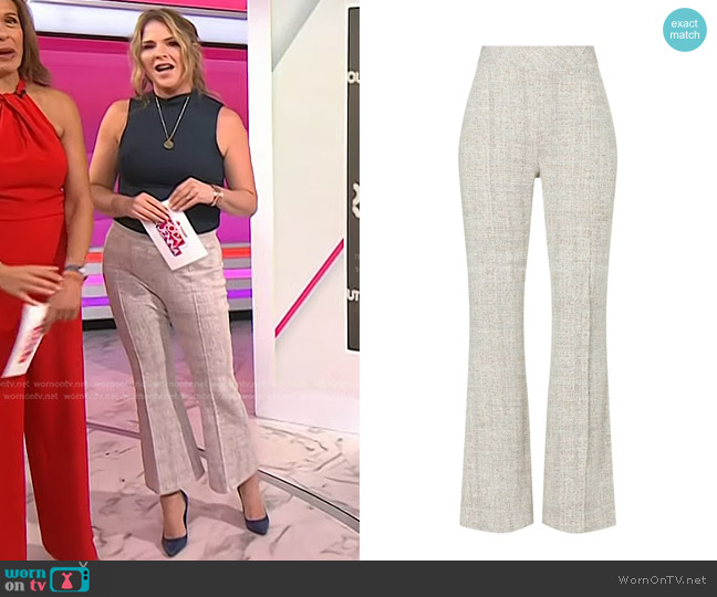 Rosetta Getty Pull On Crop Flares worn by Jenna Bush Hager on Today